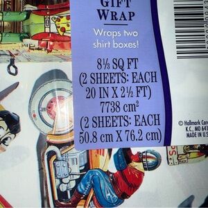 Hallmark Gift Wrap image of VTG Toys. New in package